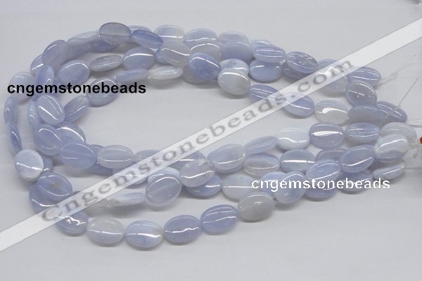 CBC10 15.5 inches 13*18mm oval blue chalcedony beads wholesale