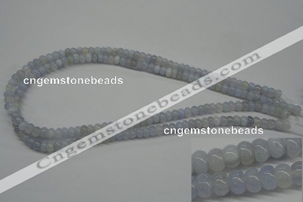 CBC20 15.5 inches 4*6mm rondelle blue chalcedony beads wholesale