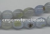 CBC24 15.5 inches 10*12mm rice blue chalcedony beads wholesale