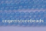 CBC250 15.5 inches 4mm A grade round ocean blue chalcedony beads