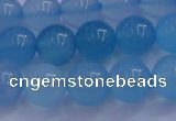 CBC253 15.5 inches 10mm A grade round ocean blue chalcedony beads