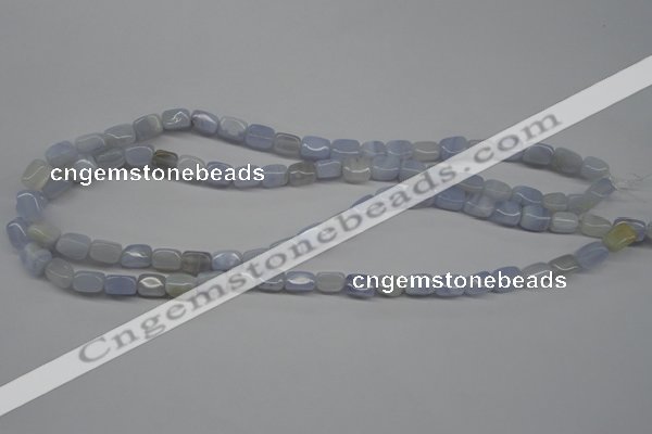 CBC26 15.5 inches 6*8mm nuggets blue chalcedony beads wholesale