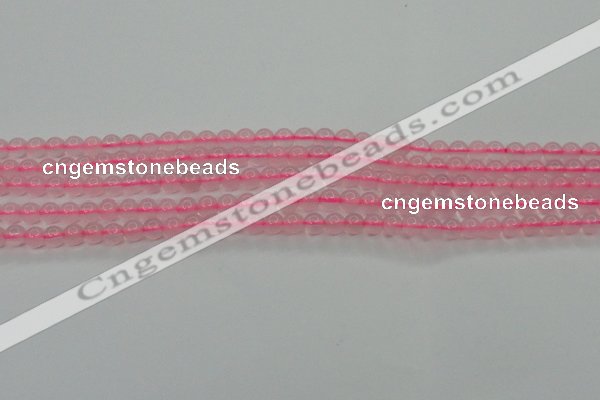 CBC300 15.5 inches 4mm round pink chalcedony beads wholesale