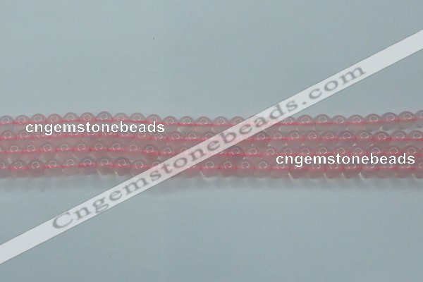 CBC301 15.5 inches 6mm round pink chalcedony beads wholesale