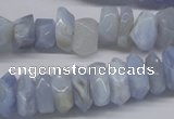 CBC32 15.5 inches 6*13mm faceted nuggets blue chalcedony beads