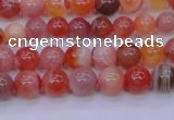 CBC400 15.5 inches 4mm A grade round orange chalcedony beads