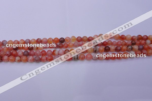 CBC400 15.5 inches 4mm A grade round orange chalcedony beads