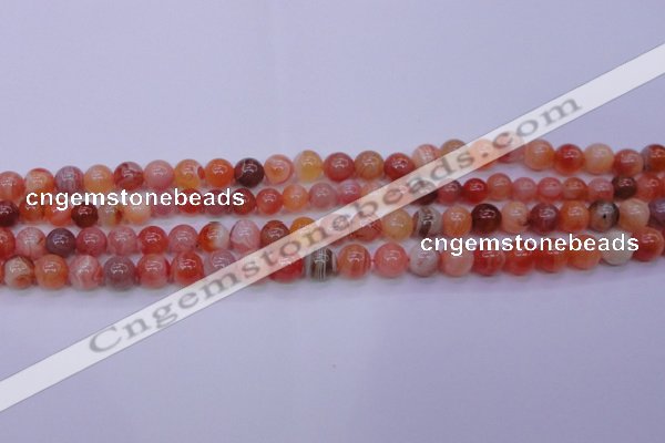 CBC402 15.5 inches 8mm A grade round orange chalcedony beads