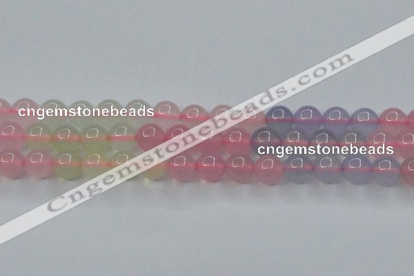 CBC422 15.5 inches 8mm round mixed chalcedony beads wholesale