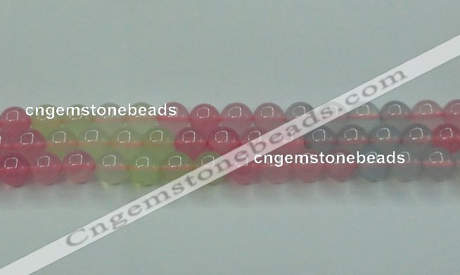 CBC423 15.5 inches 10mm round mixed chalcedony beads wholesale