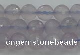 CBC436 15.5 inches 8mm faceted round purple chalcedony beads