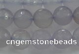 CBC438 15.5 inches 12mm faceted round purple chalcedony beads