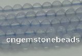CBC450 15.5 inches 4mm round blue chalcedony beads wholesale