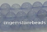 CBC452 15.5 inches 8mm round blue chalcedony beads wholesale