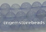 CBC452 15.5 inches 8mm round blue chalcedony beads wholesale