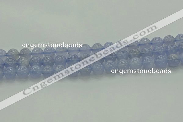 CBC453 15.5 inches 10mm round blue chalcedony beads wholesale