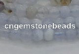 CBC460 15.5 inches 4mm round blue chalcedony gemstone beads