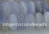 CBC473 15.5 inches 7*12mm rondelle blue chalcedony beads