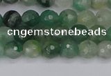 CBC700 15.5 inches 4mm faceted round African green chalcedony beads