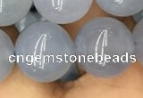 CBC735 15.5 inches 14mm round blue chalcedony beads wholesale