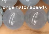 CBC736 15.5 inches 16mm round blue chalcedony beads wholesale