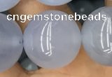 CBC737 15.5 inches 18mm round blue chalcedony beads wholesale