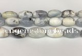 CBC782 15.5 inches 18*30mm rice blue chalcedony beads