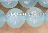 CBC814 15.5 inches 10mm round blue chalcedony gemstone beads