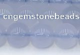 CBC817 15.5 inches 8mm round blue chalcedony gemstone beads