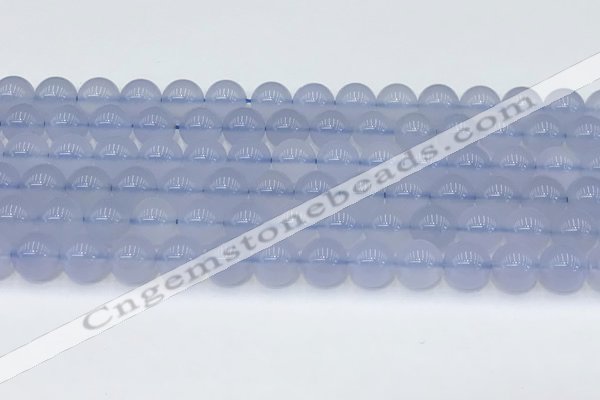 CBC817 15.5 inches 8mm round blue chalcedony gemstone beads