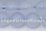 CBC818 15.5 inches 10mm round blue chalcedony gemstone beads