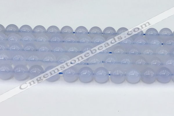 CBC818 15.5 inches 10mm round blue chalcedony gemstone beads