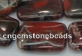 CBD09 15.5 inches 22*30mm rectangle brecciated jasper gemstone beads