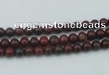 CBD10 15.5 inches 4mm round brecciated jasper gemstone beads