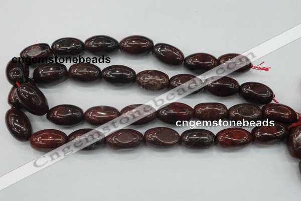 CBD11 15.5 inches 15*25mm rice brecciated jasper gemstone beads