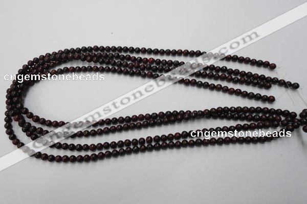 CBD150 15.5 inches 4mm round Chinese brecciated jasper beads