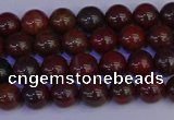 CBD350 15.5 inches 4mm round poppy jasper beads wholesale