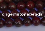 CBD352 15.5 inches 8mm round poppy jasper beads wholesale