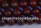 CBD353 15.5 inches 10mm round poppy jasper beads wholesale