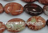 CBD42 15.5 inches 18*25mm oval brecciated jasper gemstone beads