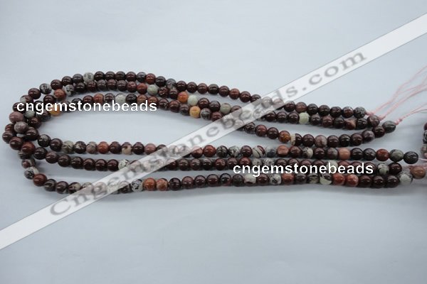 CBD60 15.5 inches 6mm round brecciated jasper gemstone beads