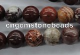 CBD63 15.5 inches 12mm round brecciated jasper gemstone beads