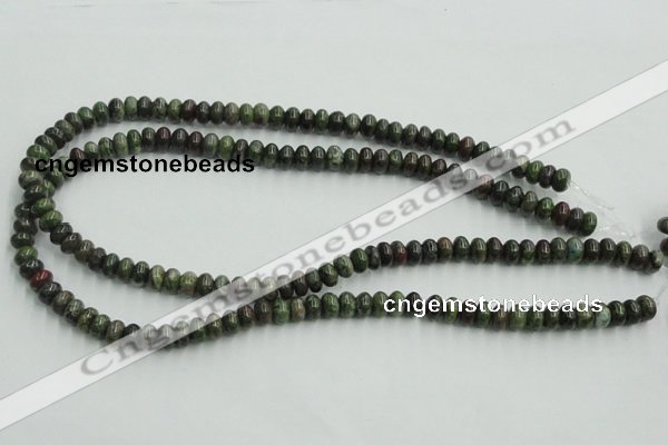 CBG03 15.5 inches 5*8mm rondelle bronze green gemstone beads