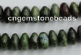 CBG05 15.5 inches 6*12mm rondelle bronze green gemstone beads