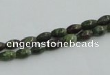 CBG06 15.5 inches 4*6mm rice bronze green gemstone beads wholesale