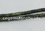 CBG07 15.5 inches 4*6mm cylinder bronze green gemstone beads