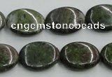 CBG15 15.5 inches 15*20mm oval bronze green gemstone beads wholesale