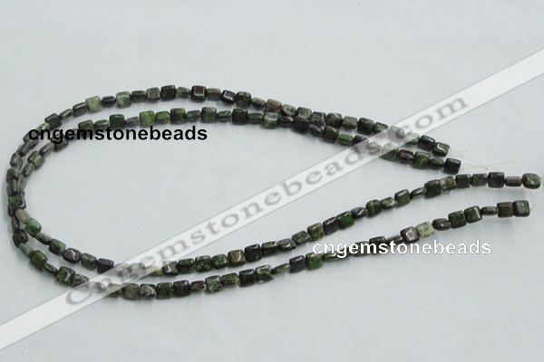 CBG16 15.5 inches 6*6mm square bronze green gemstone beads wholesale