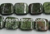 CBG17 15.5 inches 18*18mm square bronze green gemstone beads wholesale