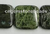 CBG18 15.5 inches 30*30mm square bronze green gemstone beads wholesale